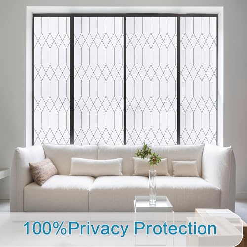 Moroccan Lattice UV Blocking Window Privacy Film